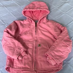 Girl's Pink XS (6) Carhartt Fleece-lined Winter Coat